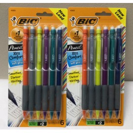 Bic New BIC Xtra Comfort Soft Grip Mechanical Pencils 2-Pack #2 0.7mm Sealed