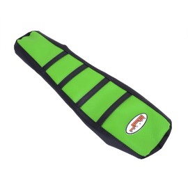 JFG RACING Dirt Bike Seat Cover,Green/Black Gripper Soft Motorcycle Seat Cover MX for KX65 KLX110 00-17