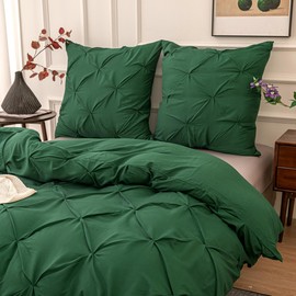 Schueling Design Ultra Soft Luxury Pinch Pleat Duvet Cover Set, All Season Bedding Set, Duvet Cover Set, Duvet Cover Set with Zipper Closure and Corner Ties