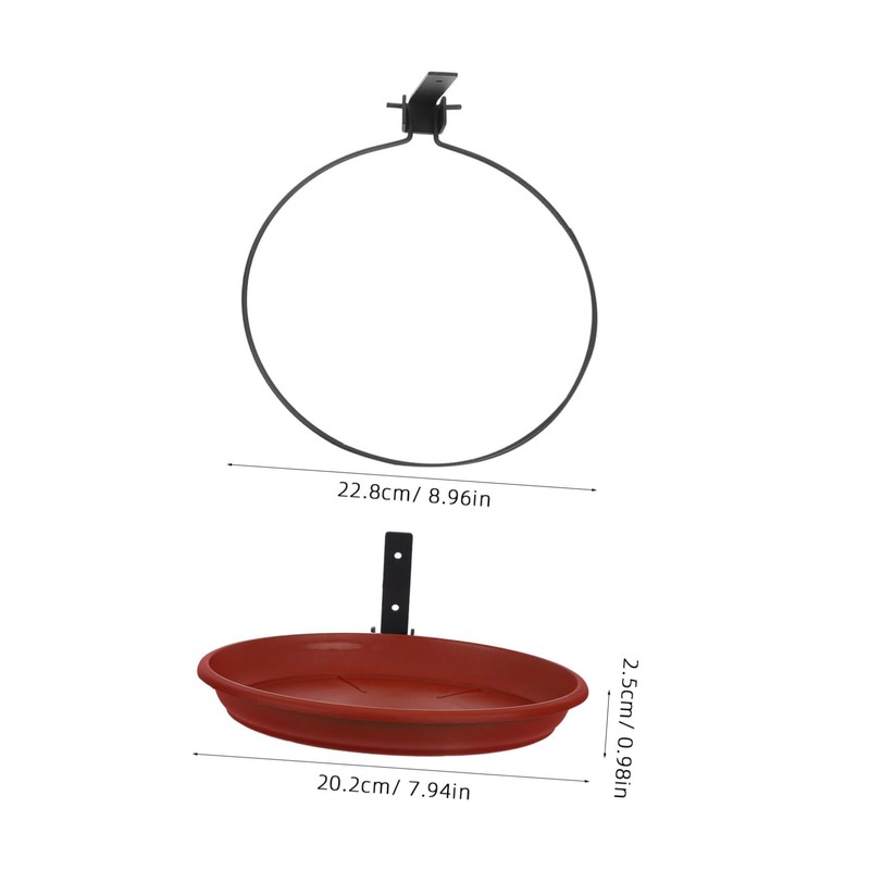 CORHAD Birdbath Bird Feeder Combo Heavy Duty Outdoor Hanging Bird
