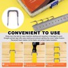 Tanstic 540 Pcs Insulated U Staple Nail Assortment Set with
