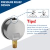 SENCTRL 0-30 PSI Glycerin Liquid Filled Low Pressure Gauge, 2.5"