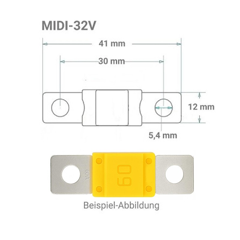 Midi Fuse 32V - 30A to 200A | High Current