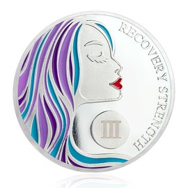 3 Years Sobriety Coin A Sober Woman Sobriety Chip Recovery Anniversary Token Sobriety Gifts for Women Alcoholics Anonymous Gifts Sober Gifts