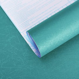 Safiyya Teal Silk Peel and Stick Wallpaper - Textured Teal Contact Paper - Boho Wallpaper for Bedroom - 78.7"x 15.7"