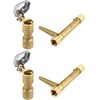 QWORK 2 Set 3/4-Inch Brass Quick Coupler Valves, Irrigation Tool