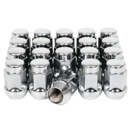 cciyu Replacement M14x1.5 Wheel Lug Nuts 20pcs Chrome Lug Nuts 1.38"(35mm) Tall for 2020-2023 for Jeep Gladiator 2018-2023 for Jeep Wrangler