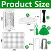 Adnee 8 Pack Wire Plant Protector with Cover-20" x 11"