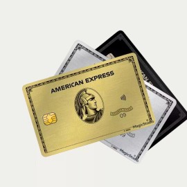 Any Custom Product AMEX Credit Card Skin, Debit Card Skin Sticker Sticker AE Vinyl Black Gold