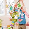 Geepen Easter Decorations 18PCS Hanging Easter Eggs Easter Bunny Hanging