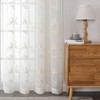 VISIONTEX Sheer Curtains 54 inch Length 2 Panels Set, White