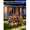Solar Lights Outdoor 2 Pack, Bright Solar Pathway Lights IP65