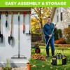 WORKPRO 65" Heavy Duty Bow Rake 17 Tine Metal Head