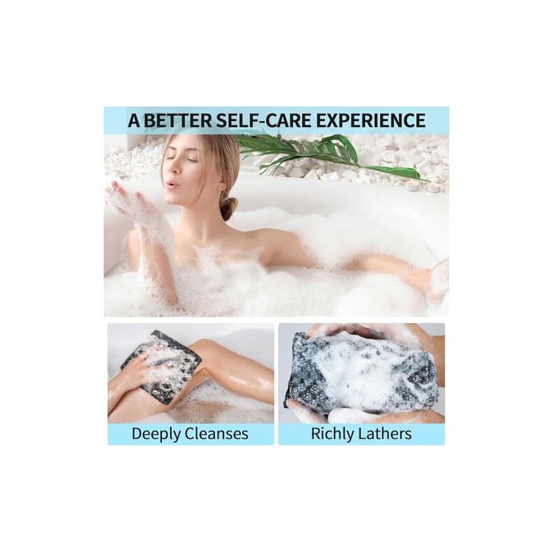 Juego Exfoliante Espalda Japonés Toalla Ducha Exfoliantes Paño Extra Largo