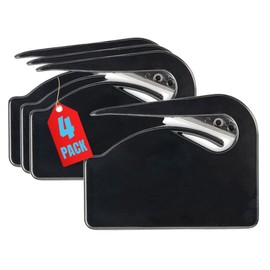 1InTheOffice Letter Opener, Envelope Opener Slitter Concealed Blade, Black 4 Pack