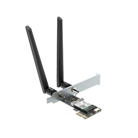 Tarjeta de red WiFi 6E AX210 PCIe BT5.3 para PC de computadora, adaptador inalámbrico de triple banda 6Ghz/5.8GHz/2.4GHz con chip AX210ngw, MU-MIMO, WPA3, OFDMA, soporte de perfil bajo, compatible con