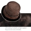 Harssidanzar Mens and Womens Winter Shearling Bucket Hat Lambskin Leather
