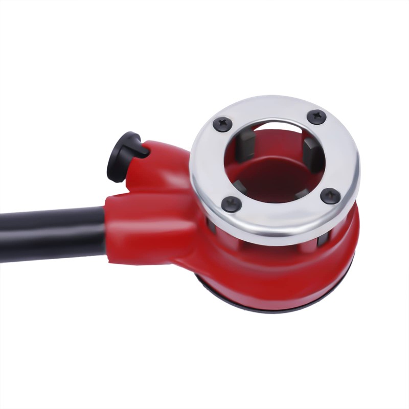 Professional Ratchet Pipe Threader Kit with 5 Iron Pipe Dies,Set