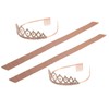 2 Sets Bridal Sash Rhinestone Tiara Kit Shiny Rose Gold