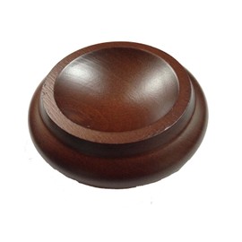 Hardwood Piano Caster Cups, Set of 4 - Mahogany