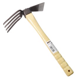 Japanese Dual Sided Garden Cultivator – Handcrafted Garden Hoe & Tiller, Sturdy & Handy