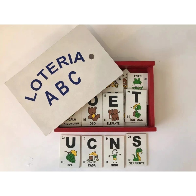 Didakta Lotería Abecedario De Madera, Didáctico, Educativo