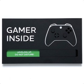 Kubik Letters Game Room Sign - XBX Edition - Gamer Sign - Gaming Door Sign - Gaming Room Decor - Gaming Accessories for Room - Gifts for Gamers - Gaming Stuff Do Not Disturb Sign for Bedroom Slider