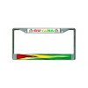 DIGIART GUYANA GUYANESE FLAG Chrome Metal Car License Plate Frame