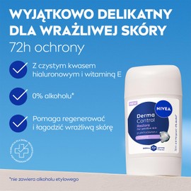 NIVEA Derma Control Restore Antiperspirant for Women Pen - 72h Protection with Hyaluronic Acid and Vitamin E, 50 ml