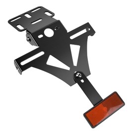 Metal Motorcycle Number Plate Holder, Adjustable Angle Motorcycle License Plate Holder, for Yamaha YZF R1/R3/R6/R25/R15/MT07, Kawasaki Z800, Honda CB650R/CBR650R