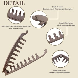 JEYORZY 4 Stück Bananenhaarklammern für Frauen, Groß Bananen Haarspange Vintage Bananenspange Pferdeschwanz Haarklammer Dickes Haar Banana Clip Thick Hair für Damen und Mädchen, für einfaches Styling