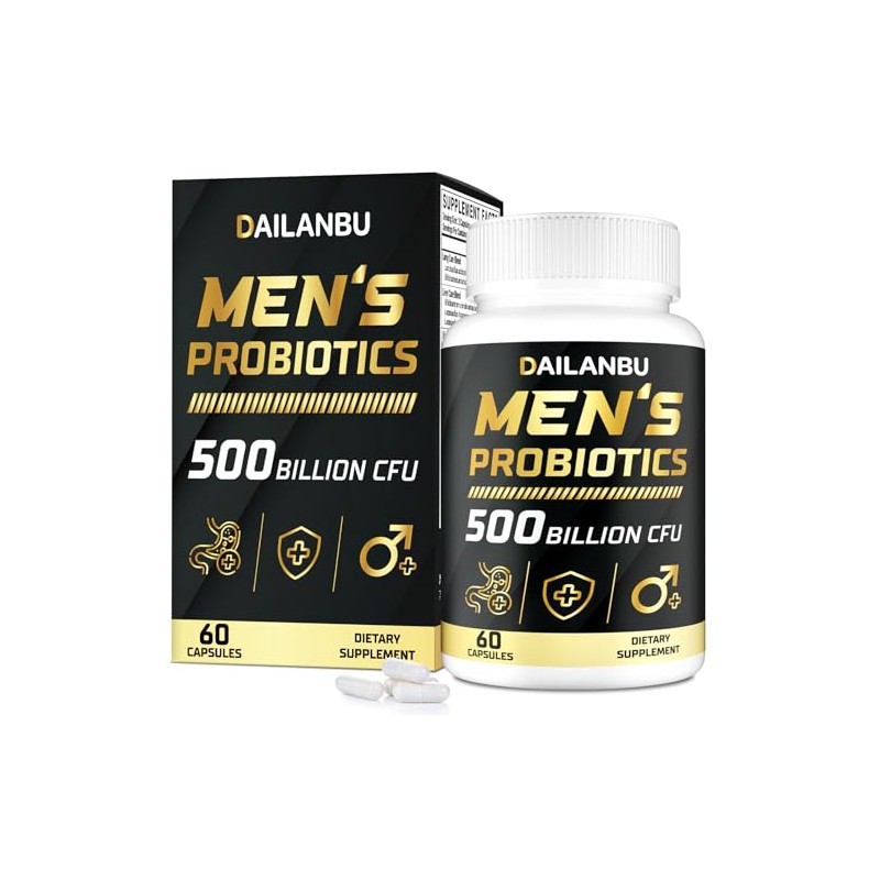 Dailanbu 500 Billion CFUs Probiotic for Men, 60 Capsule -01