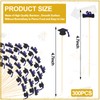 300 Pcs Graduation Cocktail Picks 4.7 Inch Bachelor Hat Bamboo