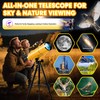 MEEZAA Telescope for Adults & Kids, 80mm Aperture 500mm Refractor