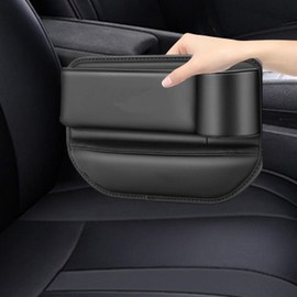 Car Seat Crevice Filler - Vehicle Seat Crevice Organizer,Vehicle Seat Crevice Organizer Leather Storage Box, for Phones Glasses Keys Cards