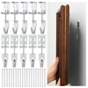 Blulu 10 Pcs Adjustable Picture Hangers J Hooks Mirror Hanging