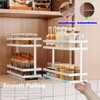 Mustorn 2 Pack Pull Out Spice Rack Organizer for Cabinet,