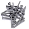M3 (3mm x 22mm) Flanged Hex Socket Button Machine Screw