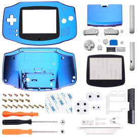 IPS Ready Upgraded eXtremeRate Chameleon Purple Blue Replacement Shell Full Housing Cover Buttons for Gameboy Advance GBA - Compatible with Both IPS & Standard LCD - Console & IPS Screen NOT Included