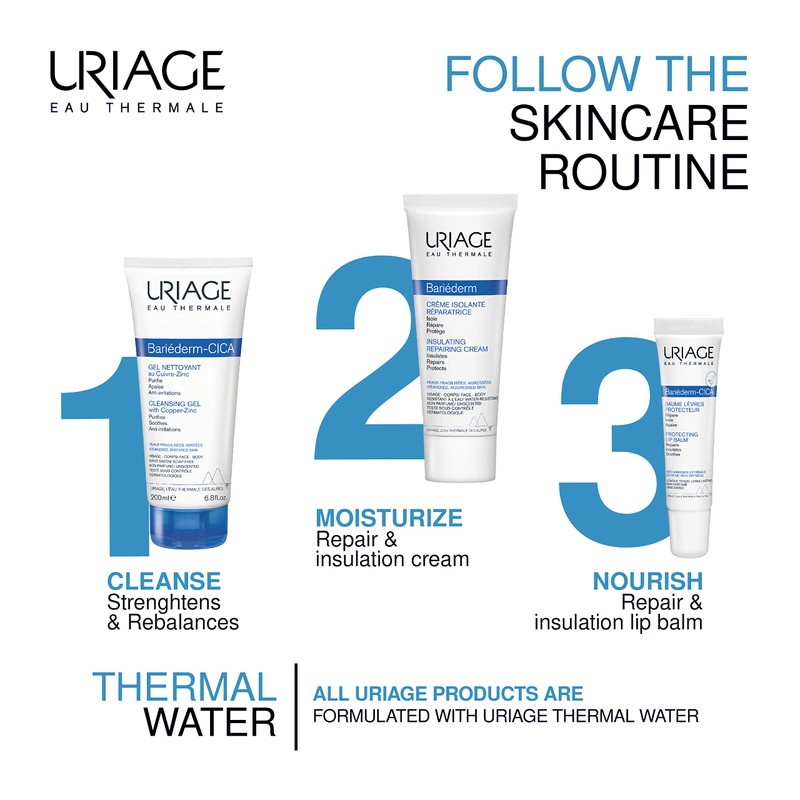 Uriage Bariederm Insulating Cream with Repair Effect, Insulating and Repairing