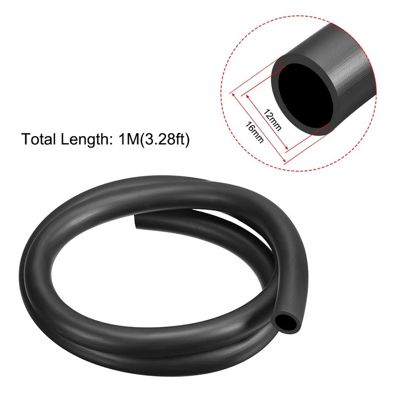 sourcing map Lubricating Oil Hose, 12mm(1/2") ID x 16mm(5/8") OD