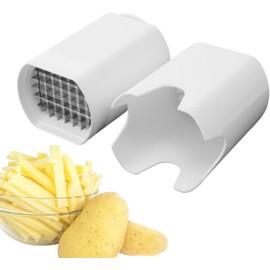 French Fry Cutter Natural Cut Rapid Slicer Vegetable Dicer Potato Tool Food Dicer Veggie Dicer Chopper Veg Chopper White