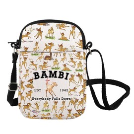 FOTAP Bambi Inspire Crossbody Bag Bambi Shoulder Bag Bambi Deer Lover Messenger Bag Movie Fans Gift WDW Trip Gift (BAMBI CB UK)