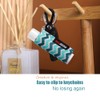 HEYSKAY Lip Balm Holder Sleeves Keychain Chapstick Elastic Sleeves(Black/Color strip/Geometrical