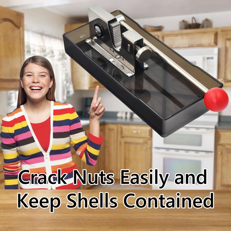 Frezonika Nut Crackers for All Nuts with 3 Picks Included,