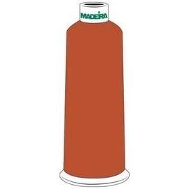 Madeira Rayon Embroidery Thread 5500yd Cone BROWN ORANGE Color: 1021