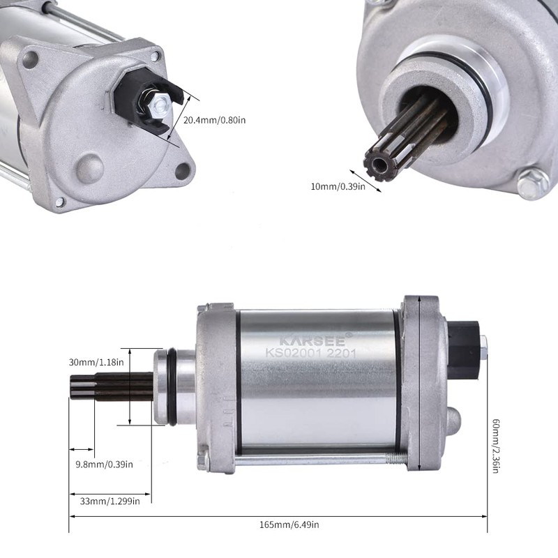 KARSEE Starter Motor High Torque Replacement for Honda Rancher 420