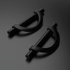 Amerdeco 10 Pack Matte Black Cabinet Pulls 3.75 Inch(96MM) Hole