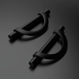 Amerdeco 10 Pack Matte Black Cabinet Pulls 3.75 Inch(96MM) Hole Centers Kitchen Cabinet Handles Hardware Kitchen Handles for Cabinets Cupboard Handles Drawer Pulls