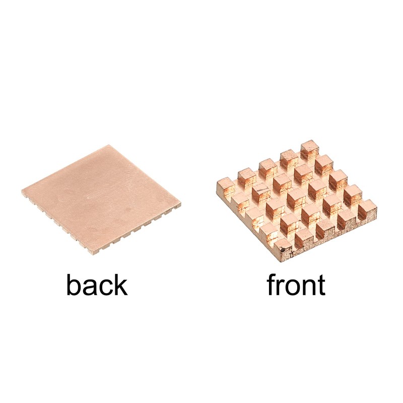 sourcing map Pack of 2 Heatsink Kit Pure Copper 15